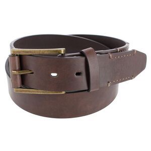 London Fog Supply Men's 38mm Burnished Edge Belt with Hand Lace Detail